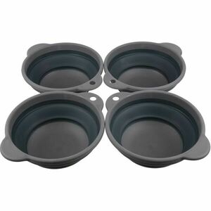 REGATTA OUTDOORS TPR FOLDING BOWL SET Edénykészlet, sötétszürke, méret kép