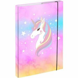 BAAGL RAINBOW UNICORN Füzettartó box A4, rózsaszín, méret kép