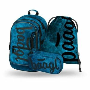 BAAGL 3 SET CORE OCEAN Iskolai szett, kék, méret kép