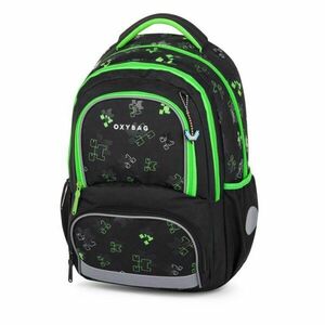 Oxybag NEXT Iskolai hátizsák, fekete, méret kép