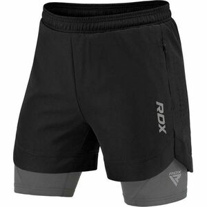 RDX T16 COMPRESSION MMA SHORTS 2IN1 MMA rövidnadrág, fekete, méret XXL kép