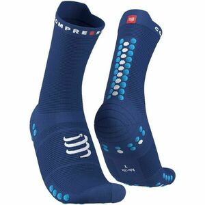 Compressport PRO RACING SOCK v4.0 RUN HIGH Futózokni, kék, méret kép