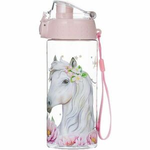 Oxybag CLICK 500 ML HORSE ROMANTIC Gyerek kulacs, átlátszó, méret 500 ML kép