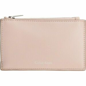 Calvin Klein FOIL LOGO TOP ZIP CARDCASE Női pénztárca, lazac, méret kép