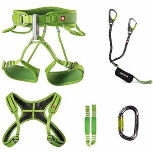 OCÚN VIA FERRATA TWIST + CHEST SET Ferrata szett zuhanásgátlóval, zöld, méret kép