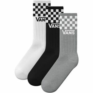 Vans CLASSIC CHECK CREW Uniszex zokni, fekete, méret kép