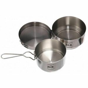 ALB FORMING NEREZ Háromrészes rozsdamentes csajka, ezüst, méret kép