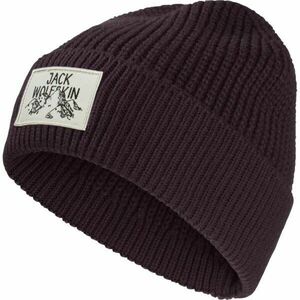 Jack Wolfskin BADGE BEANIE Téli sapka, bordó, méret kép