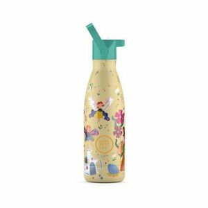 COOL BOTTLES KIDS MAGICAL FAIRIES 3D 350 ML Gyerek termosz, arany, méret 350 ML kép