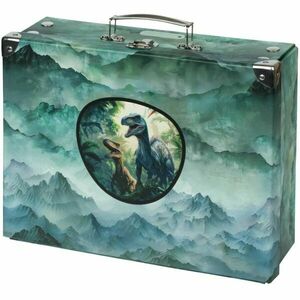 BAAGL DINO Összehajtható laminált karton kisbőrönd, zöld, méret kép