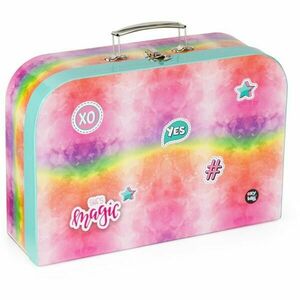 Oxybag 34 CM MAGIC Karton kisbőrönd rajzeszközök tárolására, rózsaszín, méret kép