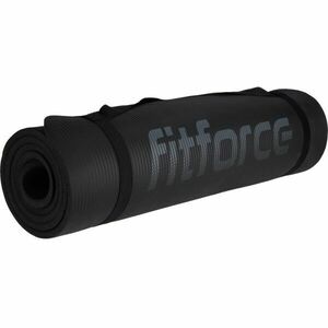 Fitforce NBR MAT Fitnesz szőnyeg, fekete, méret kép