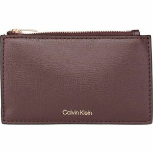 Calvin Klein FOIL LOGO TOP ZIP CARDCASE Női pénztárca, bordó, méret kép