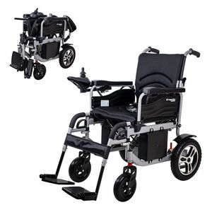 Elektromos kerekesszék inSPORTline Svanson, praktikus, egyszerű, levehető lábtartó, összecsukható kialakítás, joystick vezérlésű, max 130kg kép