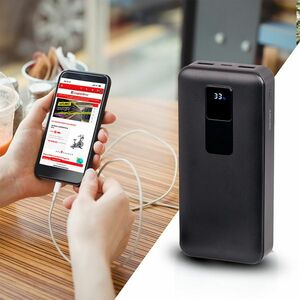 Powerbank inSPORTline PowerTwenty 20000 mAh, 2x USB A, 1x USB C, LED kijelző, 410 g, gyorstöltés kép