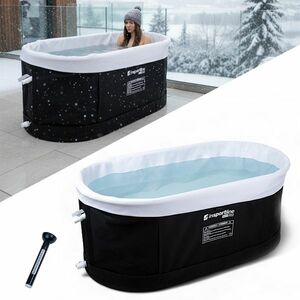 Hordozható merülődézsa inSPORTline FrostPeace, kompakt kialakítás, könnyen összeszerelhető, erős és tartós anyag, hőmérő, utazótáska kép