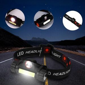 LED fejlámpa inSPORTline Lumeria, rugalmas pánt, kompakt, MicroUSB, 300 lumen kép