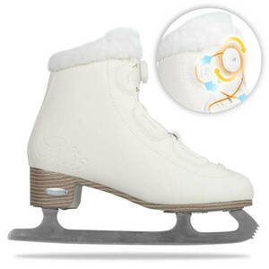 Jégkorcsolya szorítórendszerrel inSPORTline Glis, Comfort Fit párnázás, Thermo Fit szigetelés, fogak a pengén, Safety Ankle rendszer kép
