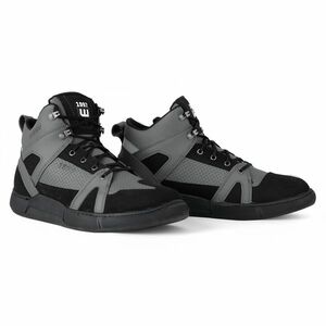 Motoros csizma W-TEC Milwook, megerősített területek, fűzős rögzítés, fém fűzőlyukak, ergonomikus talpbetét, fényvisszaverő elem, csúszásmentes talp kép