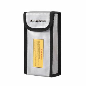 Tűzálló tok powerbankhoz inSPORTline Pofiba 17x9x5 cm, magas hőmérsékleti ellenállás, lángálló, vízálló, tépőzáras rögzítés kép