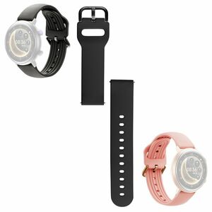 Csereszíj inSPORTline Manzon és Brosel okosórákhoz, fekete, sportos, tartós, rugalmas anyag, vízálló kép