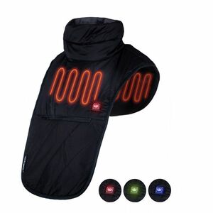 Fűthető nyakmelegítő W-TEC HEATneck 29-39 cm, szélálló, mellkas- és nyakfűtés, 3 fűtési mód, kényelmes anyag béléssel, cipzár és tépőzár, szénszál kép