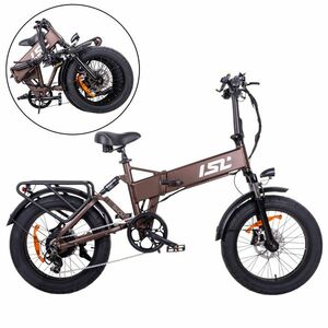 Összecsukható elektromos fatbike inSPORTline ISL Baxom Lite 720Wh 20", 100 km hatótávolság, Shimano váltó, LCD kijelző kép