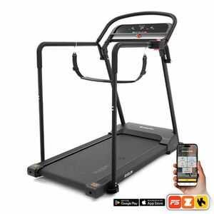 Futó- és sétálópad inSPORTline Avolin, masszív keret, biztonsági hevederek, pulzusszám monitorozása, szállítógörgők, fokozatmentes állítható sebesség kép