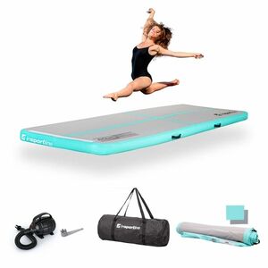 Airtrack elektromos pumpával inSPORTline Airstunt 300x100x10 cm, rugalmas anyag, Drop Stitch technológia, megerősített varratok kép