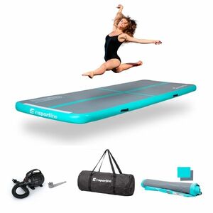 Airtrack elektromos pumpával inSPORTline Airstunt 500x100x10 cm, Drop Stitch technológia, javítókészlet, rugalmas anyag, megerősített varratok kép