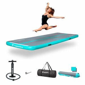 Airtrack kézi pumpával inSPORTline Airstunt 300x100x10 cm, Drop Stitch technológia, javítókészlet, hordtáska, rugalmas anyag, megerősített varratok kép