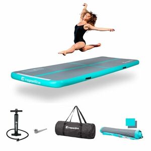 Airtrack kézi pumpával inSPORTline Airstunt 500x100x10 cm, Drop Stitch technológia, javítókészlet, hordtáska, megerősített varratok kép