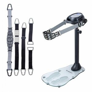 Rezgő masszázs öv inSPORTline TrimBelt, 20 fokozatú rezgésbeállítás, 9 masszázsprogram, 4 féle masszázs öv, üveg talapzat, csúszásmentes lábak kép