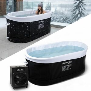 Hordozható edzőkád inSPORTline FrostPeace hőszabályozó rendszerrel, ózonos fertőtlenítés, jég- és melegfürdő opció, alkalmazáshoz való csatlakozás kép