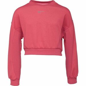 Nike YOGA DF FLC PO Lány pulóver, rózsaszín, méret kép