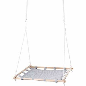 WOODY ROCKING SQUARE 100 cm Négyzet alakú fészekhinta, szürke, méret kép