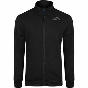 Kappa LOGO DISTE Férfi cipzáras pulóver, fekete, méret kép