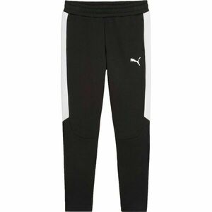 Puma TEAMEVOSTRIPE PANTS JR Gyerek melegítőnadrág, fekete, méret kép