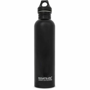 REGATTA OUTDOORS STAINLESS STEEL BOTTLE 1L Rozsdamentes acél kulacs, fekete, méret kép