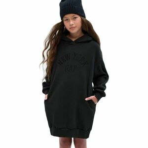 GAP HOODIE LOUNGE Lány ruha, fekete, méret kép