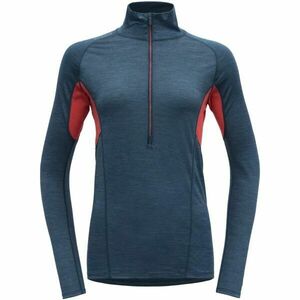 Devold RUNNING MERINO 130 ZIP NECK Női futópóló, kék, méret kép