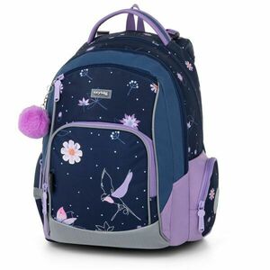 Oxybag GO FLOWERS Anatómiai hátizsák, sötétkék, méret kép