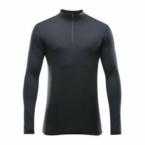 Devold BREEZE MAN HALF ZIP NECK Férfi funkcionális póló, fekete, méret kép