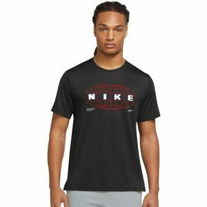 Nike NP DF HPR DRY TOP SS GFX Férfi póló edzéshez, fekete, méret XXL kép
