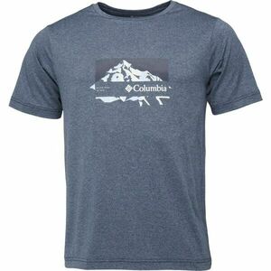 Columbia KWICK HIKE GRAPHIC SS TEE Férfi póló, kék, méret kép
