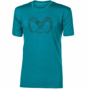 PROGRESS HRUTUR RAM Férfi merinó póló, türkiz, méret kép