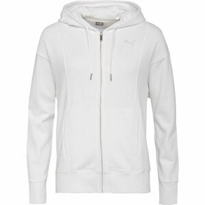 Puma HER FULL ZIP HOODIE Női pulóver, fehér, méret kép