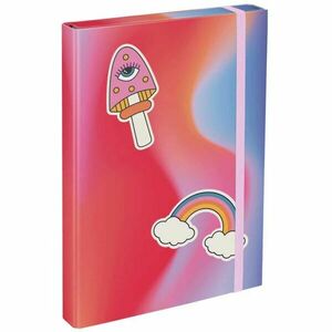 BAAGL HIPPIE Füzettartó box A4, piros, méret kép