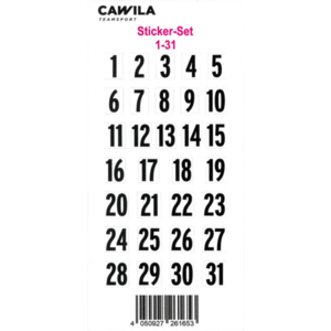 Szám Cawila Cawila sticker set, back numbers 1-31 kép