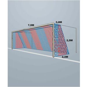 Gól nettó Cawila Cawila Tornetz 4MM HEX120 7, 5x2, 5m 0, 8x2m kép
